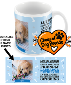 Dog Personality Traits Personalised Photo Mug