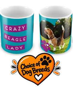 Crazy Dog Lady Personalised Photo Mug